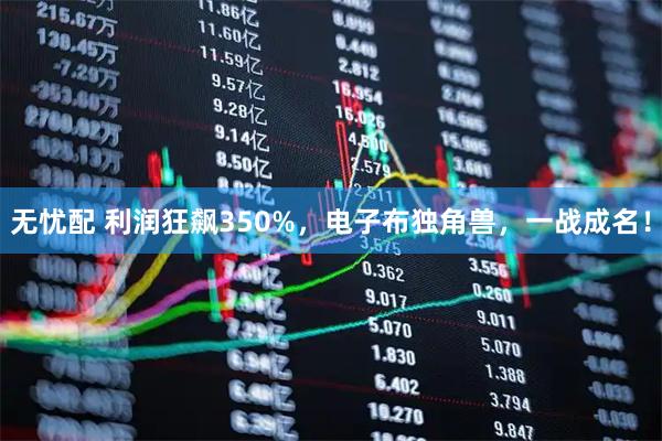 无忧配 利润狂飙350%，电子布独角兽，一战成名！